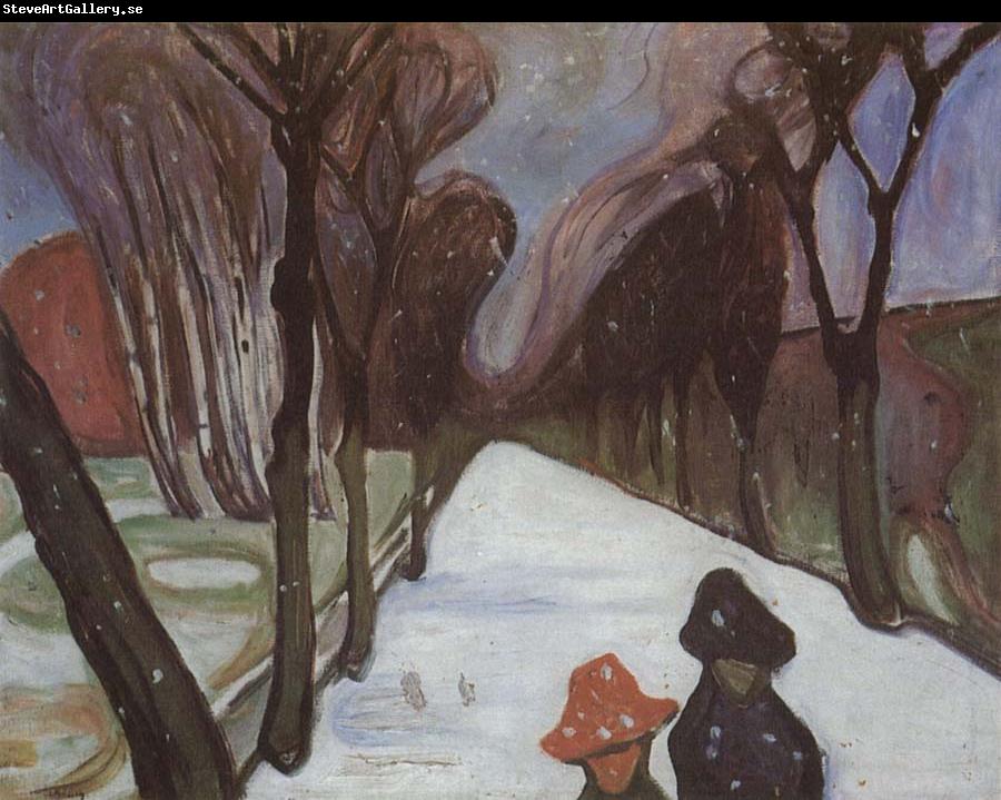 Edvard Munch Snow street